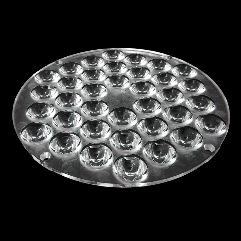 W-140-36 Head Plane Bead Lens LED μονάδα, PMMA σώμα, 25° ομαλός δέσμη / 30° δέσμη με χάντρα, διαπερατότητα φακού 82%, διαπερατότητα υλικού 92%, για LED φωτισμό