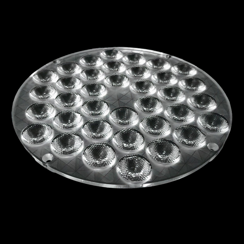 W-140-36 Head Plane Bead Lens LED μονάδα, PMMA σώμα, 25° ομαλός δέσμη / 30° δέσμη με χάντρα, διαπερατότητα φακού 82%, διαπερατότητα υλικού 92%, για LED φωτισμό