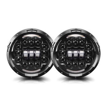 7-inčni Wrangler LED far, 15 LED, puni krug, za nadogradnju farova Jeep Wranglera
