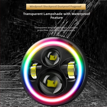 Wrangler prednja svjetla s integriranim visokim i niskim snopom, RGB Angel Eye LED, 38W 12V IP68 aluminijska legura