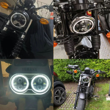 Wrangler LED fényszóró, 4 LED, 2900 lm, 12V, IP68, Angel Eye gyűrű fókuszlencsével