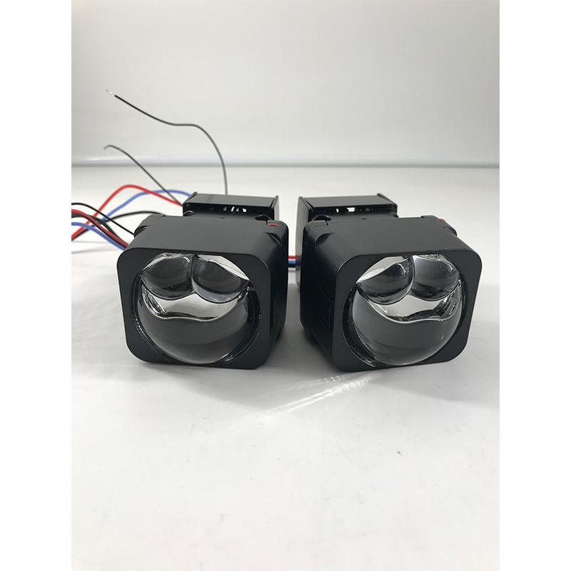 LED fényszóró lencsével, dupla közvetlen mátrix LED – 50W, 12V, 5000–7000 lm, élettartam 30 000 óra