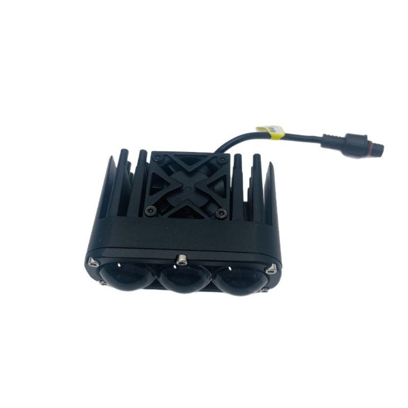 LED svjetlo na rešetki s tri oka i svjetlo za maglu – univerzalno off-road vozilo, aluminij, 60W, 9-80V, 12000 lm, IP68