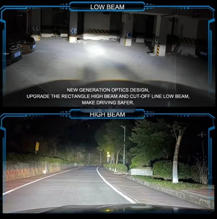 M01P LED H4 prednje svjetlo – dvostruka visoka/niska zraka, integrirana leća, aluminijsko kućište, 12V, 3.5A, univerzalna kompatibilnost