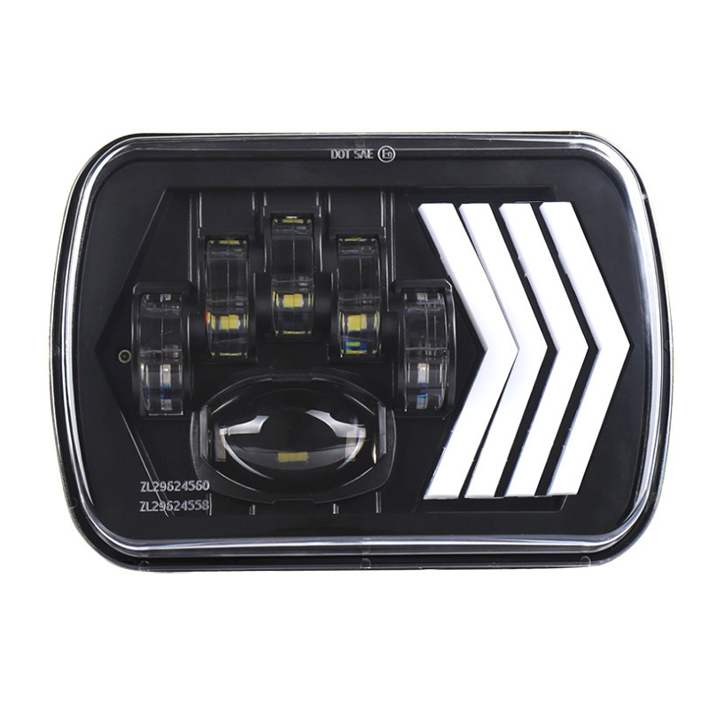 LED far Jeep Wrangler – dizajn s 4 strelicama, 75W, 12V, IP68, 6500LM, model MMR_7DZ