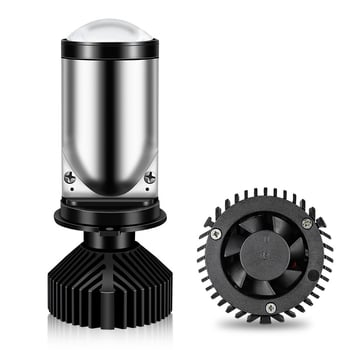 LED H4 svjetlo za motocikl s bifokalnom lećom (fish-eye), 9-36V, 6000 lm, vijek trajanja ≥30000 h