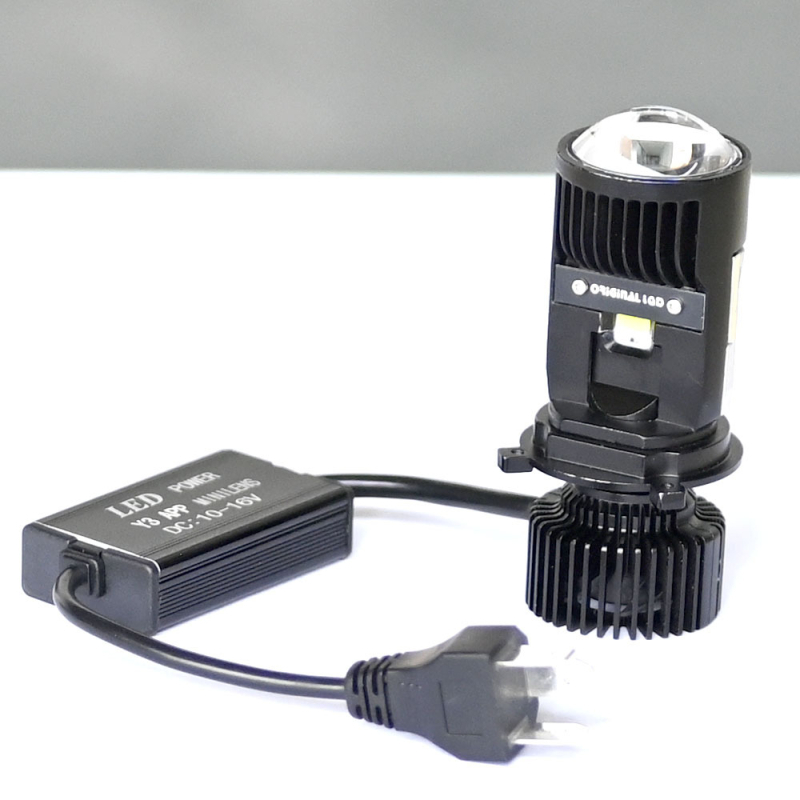 AEFC H4 LED prednje svjetlo za automobile i motocikle s integriranom lećom za daleko i blizu, upravljanje putem aplikacije, DC12-24V, 15000 lm, 50000 h