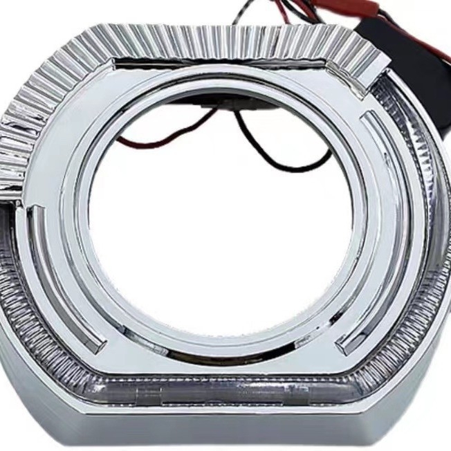 Kvadratni poklopac leće Angel Eye s integriranim LED-om, 2.5/3.0 inča