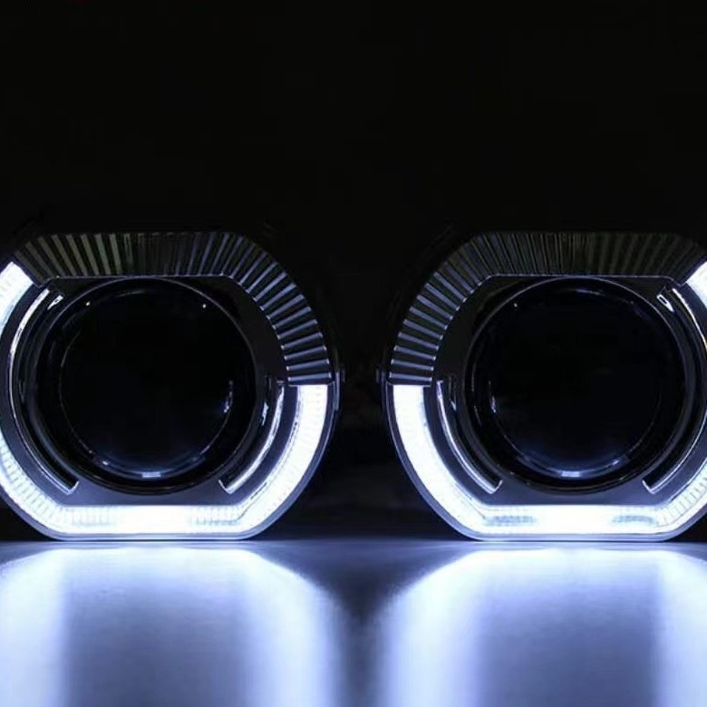 Kvadratni poklopac leće Angel Eye s integriranim LED-om, 2.5/3.0 inča