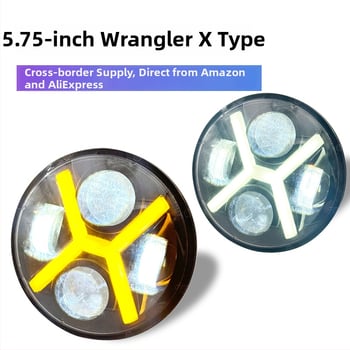 Harley Wrangler 5,75 hüvelykes LED fényszóró, 80W, 12-80V, IP67, élettartam 50 000 óra, ház alumínium-ötvözet + PC