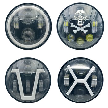 Harley Wrangler 5,75 hüvelykes LED fényszóró, 80W, 12-80V, IP67, élettartam 50 000 óra, ház alumínium-ötvözet + PC