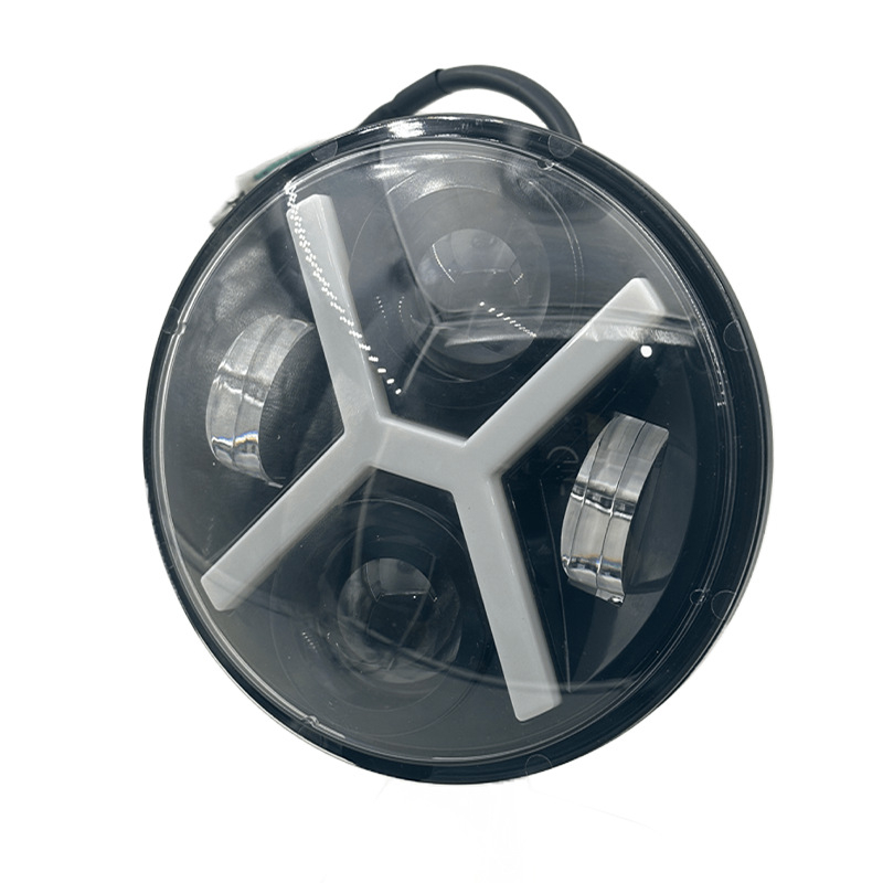 Harley Wrangler 5,75 hüvelykes LED fényszóró, 80W, 12-80V, IP67, élettartam 50 000 óra, ház alumínium-ötvözet + PC