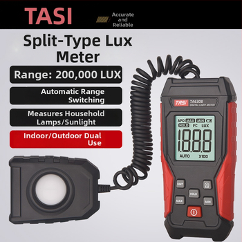 TASI deliteľný luxmeter, vysokopresný fotometer, napájaný batériou