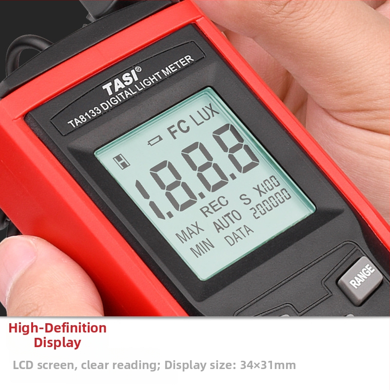 Tes TA8133 digitális megvilágításmérő — nagy pontosságú (Típus: digitális megvilágításmérő; Márka: Tes; Modell: TA8133)