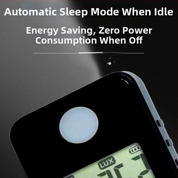 SUPTOOL integrovaný mini svetlomer pre meranie plného spektra jasnosti, farebnej teploty a CRI; napájanie 2x AAA batériami