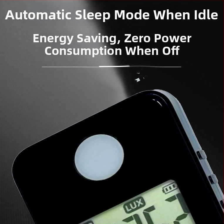 SUPTOOL integrovaný mini svetlomer pre meranie plného spektra jasnosti, farebnej teploty a CRI; napájanie 2x AAA batériami