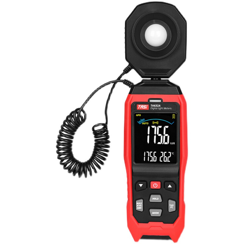 TA632A/B digitális luxmérő – nagy pontosságú megvilágításmérés, fényerődetektor, teszter
