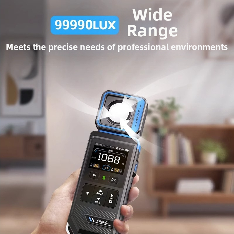 Fnirsi FPM-02 luxmeter: vysokopresný prístroj na meranie osvetlenia, profesionálny merací prístroj s plným spektrom