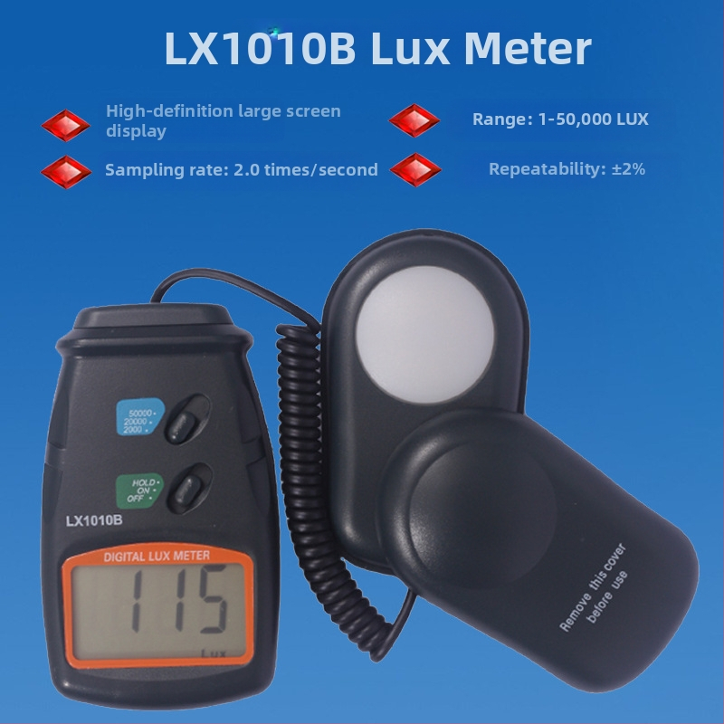 LED spektroosvetľovací meter (rozdelený fotometer) pre testy osvetlenia, 9V napájanie, Shenzhen, Hongxiangtong