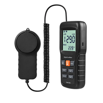 Különálló típusú, magas precíziós digitális luxmérő, 2x AA elemek