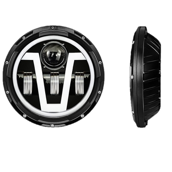 Kvadratna LED glavna svjetla za Jeep Wrangler — u stilu strelice, 12V, 6500 lm, IP68, vijek trajanja 50.000 sati