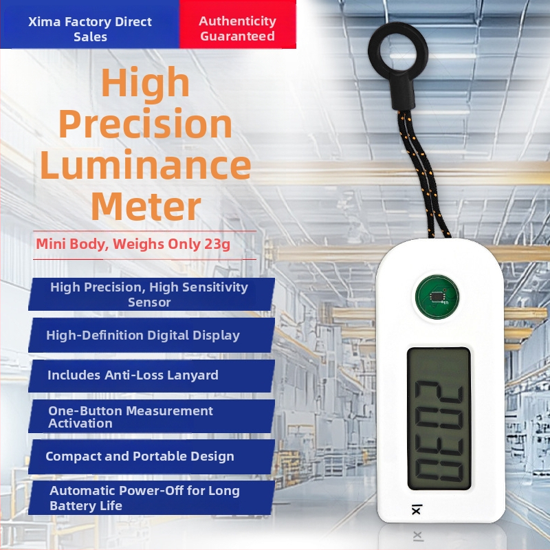 AS803A Vysoko presný merač osvetlenia – luxmeter, meranie svetelného toku a intenzity svetla, na domáce použitie