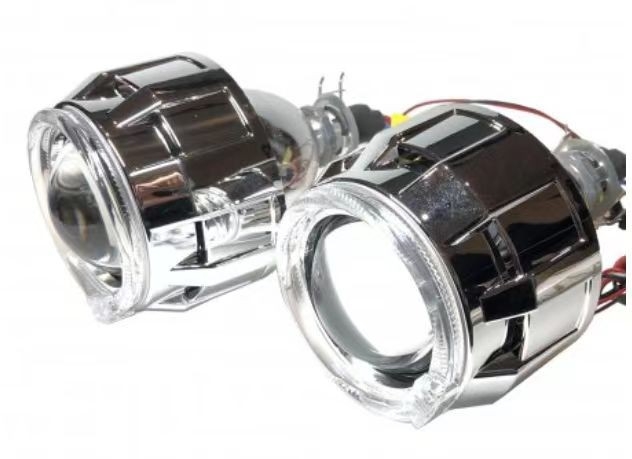 HID Xenon set leća za H1 s dvostrukom lećom i fisheyeom, 55W, 12V, 6000LM, vijek trajanja 30000h, aluminijska legura, model Weishitong