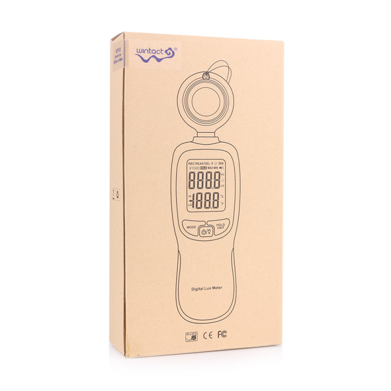 WINTACT WT81 Ψηφιακό φωτισόμετρο, φορητό, χειρός, με μπαταρία, υψηλής ακρίβειας