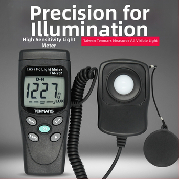 Digitálny luxmeter Taimas TM-201/TM-202, model TM-201/TM-202, typ: digitálny prístroj na meranie osvetlenia, kód produktu TM-201/TM-202