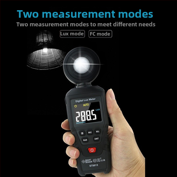 ST8813 Prenosný Digitálny Luxmeter — Profesionálnej Úrovne, Ručné Meranie Osvetlenia, Vysoká Presnosť