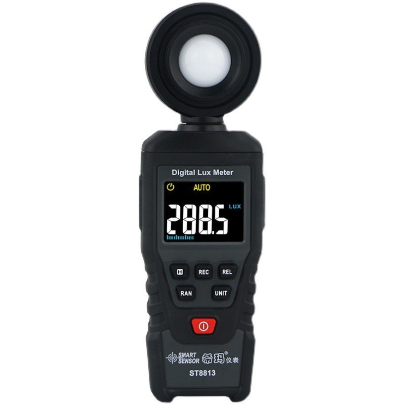 ST8813 Професионален цифров люксметър — ръчен формат, висока прецизност измерване на осветеност