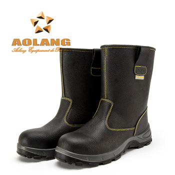 Ανδρικά παπούτσια ασφαλείας με μεταλλικό δάχτυλο, προστασία από κρούσεις και διάτρηση, διαπνοή, ανθεκτικά, υψηλό επάνω μέρος από δέρμα με υφή λιτσι