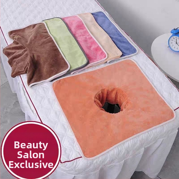 Mikrovláknová SPA uterák s otvorom pre tvár a hlavu, prispôsobiteľné logo, 70 g, 0-5 s absorpcia