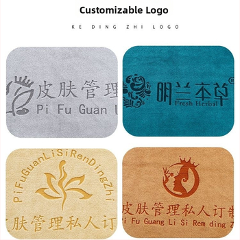 Mikrovláknová SPA uterák s otvorom pre tvár a hlavu, prispôsobiteľné logo, 70 g, 0-5 s absorpcia