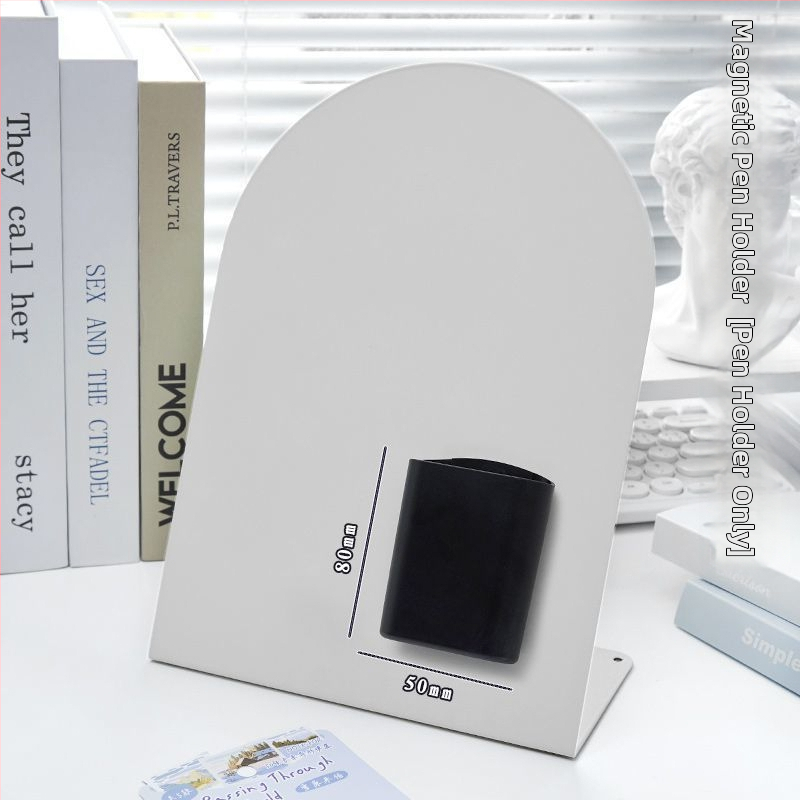 Stolný magnetický oblúkový panel na poznámky – železo, jednoduchý a moderný štýl, iné spracovanie; darček k promóciám pre kolegov, priateľov alebo spolužiakov.