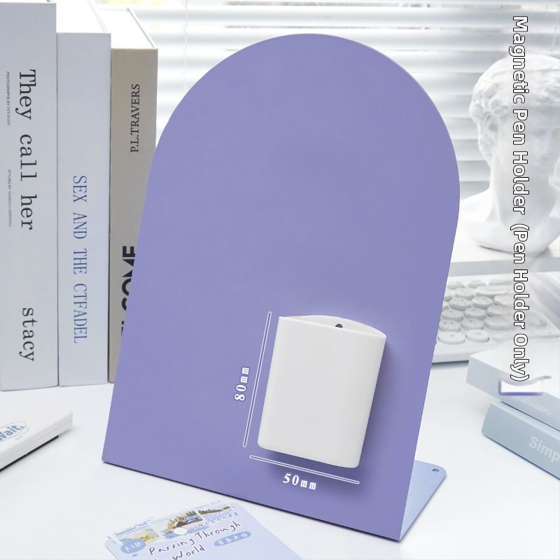 Stolný magnetický oblúkový panel na poznámky – železo, jednoduchý a moderný štýl, iné spracovanie; darček k promóciám pre kolegov, priateľov alebo spolužiakov.