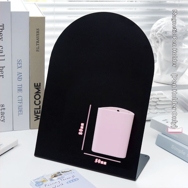 Stolný magnetický oblúkový panel na poznámky – železo, jednoduchý a moderný štýl, iné spracovanie; darček k promóciám pre kolegov, priateľov alebo spolužiakov.