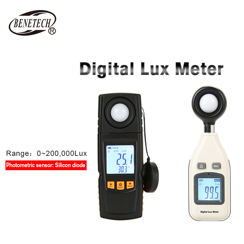 GM1020 digitalni višenamjenski luxmeter s visokim stupnjem preciznosti mjerenja i pohranom podataka