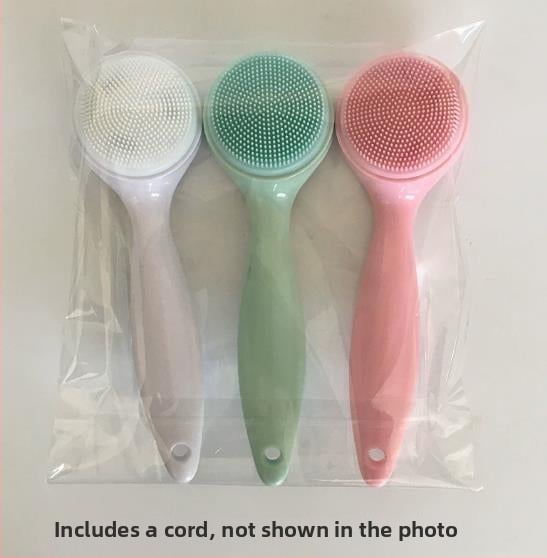 3D χειροκίνητη σιλικόνη βούρτσα καθαρισμού προσώπου με μακριά λαβή για αφαίρεση μαύρων στιγμάτων