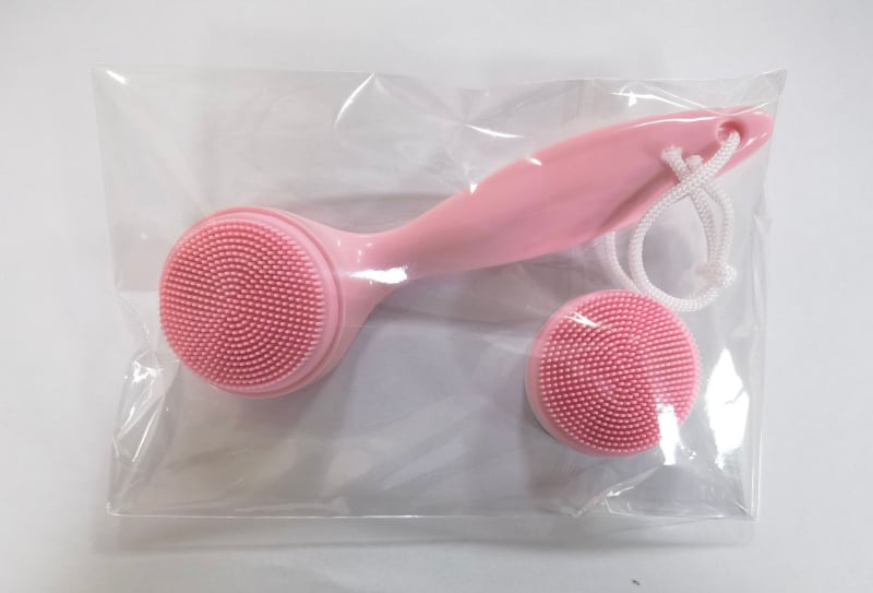 3D χειροκίνητη σιλικόνη βούρτσα καθαρισμού προσώπου με μακριά λαβή για αφαίρεση μαύρων στιγμάτων