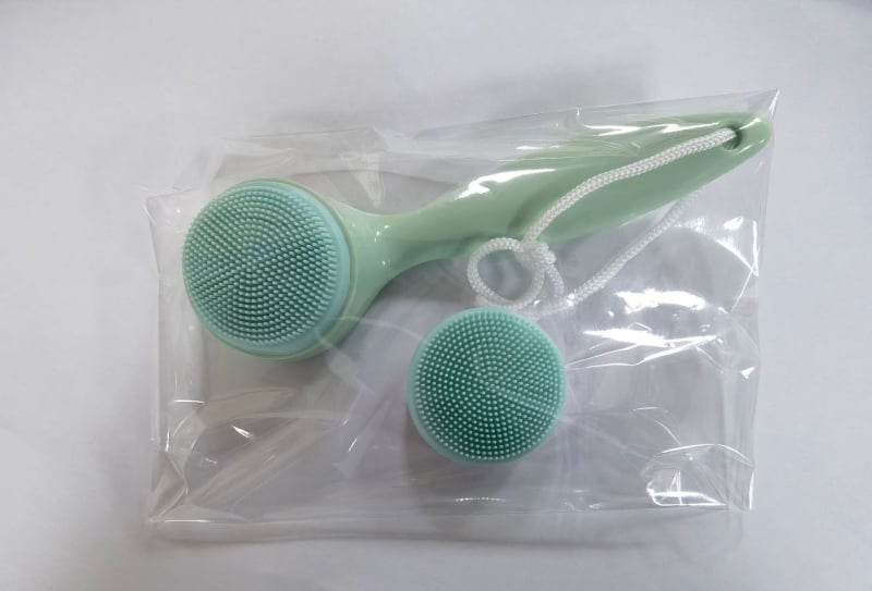 3D χειροκίνητη σιλικόνη βούρτσα καθαρισμού προσώπου με μακριά λαβή για αφαίρεση μαύρων στιγμάτων