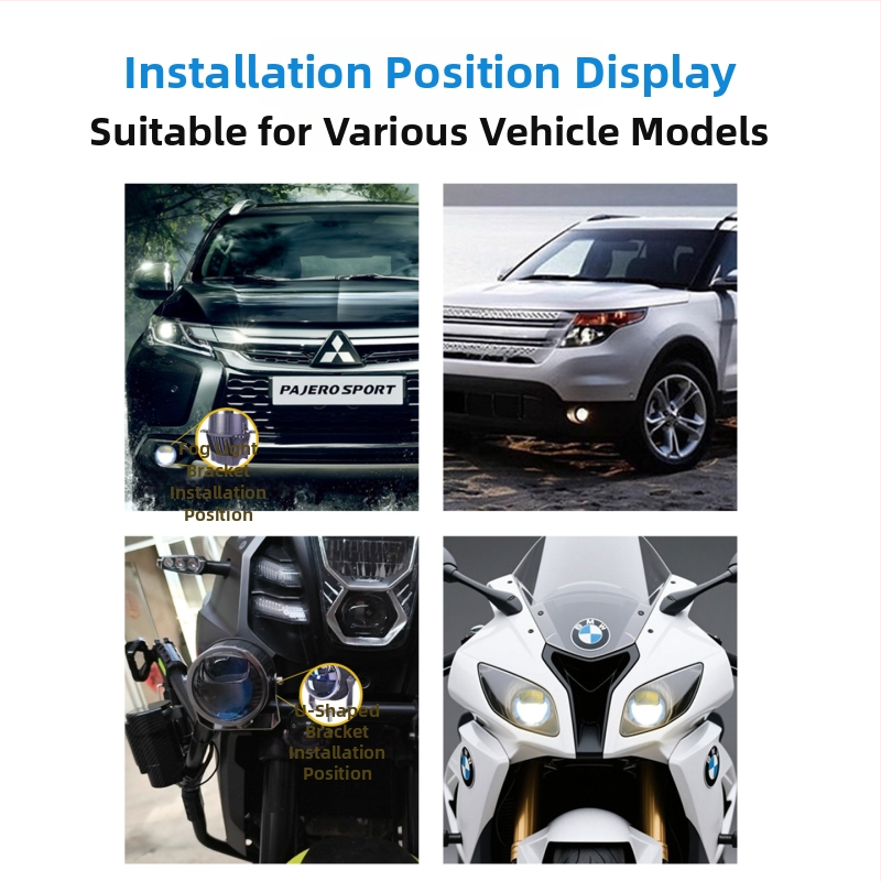 LED reflektor s dvostrukim laserom, dugim dometom, 110W, 12V, IP67, 6500K, aluminijska legura