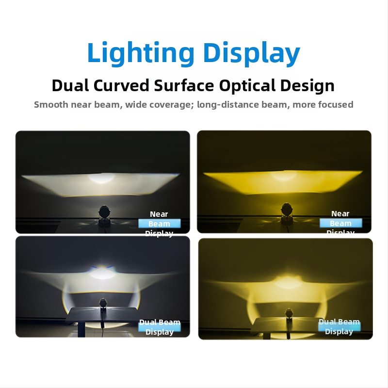 LED reflektor s dvostrukim laserom, dugim dometom, 110W, 12V, IP67, 6500K, aluminijska legura