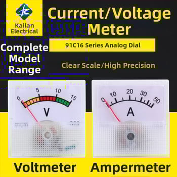 Vysokotempeľný merací prístroj na napätie a prúd s ukazovacím ampermetrom, modely 91L16/91C16