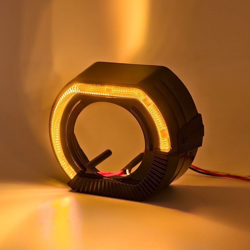 Far LED cu lentilă bifocală, ghid de lumină semicircular sport, compatibil universal, 5W, 9–36V, IP55, 100 lm, 50.000 h