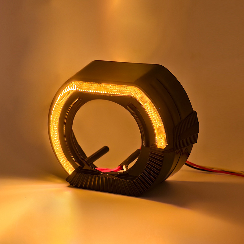 Far LED cu lentilă bifocală, ghid de lumină semicircular sport, compatibil universal, 5W, 9–36V, IP55, 100 lm, 50.000 h