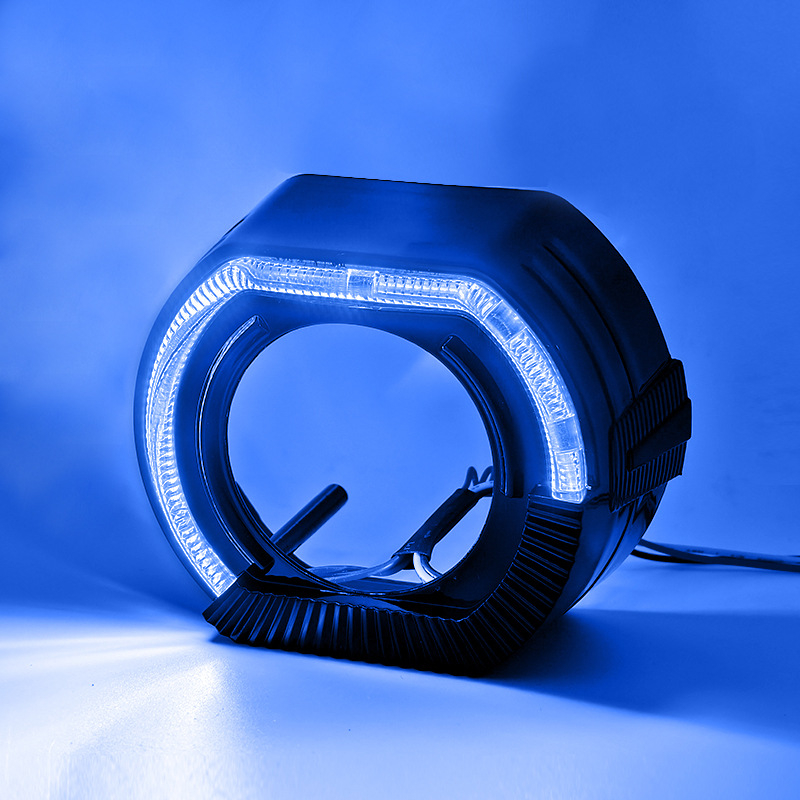 Far LED cu lentilă bifocală, ghid de lumină semicircular sport, compatibil universal, 5W, 9–36V, IP55, 100 lm, 50.000 h