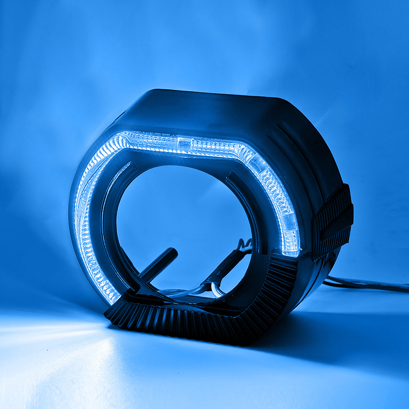 Far LED cu lentilă bifocală, ghid de lumină semicircular sport, compatibil universal, 5W, 9–36V, IP55, 100 lm, 50.000 h