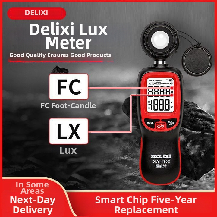 Luxmérő — nagy pontosságú megvilágításmérő fényképezéshez, lumenek és fényintenzitás mérése