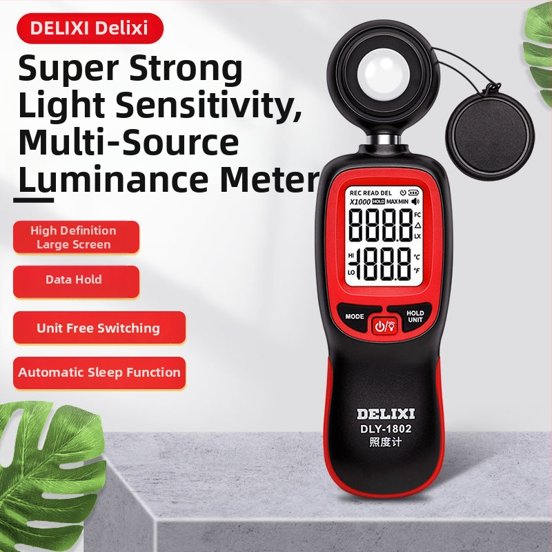 Luxmérő — nagy pontosságú megvilágításmérő fényképezéshez, lumenek és fényintenzitás mérése